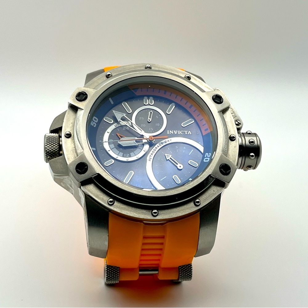 Invicta Silver and Orange Smartwatch with Sporty Design model 30384